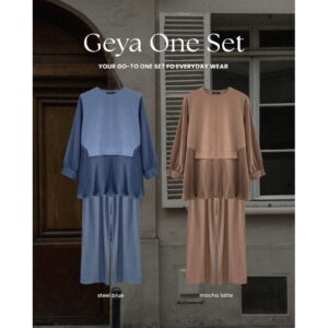 Bigissimo - Geya One Set | Setelan Wanita One Set Atasan dan Bawahan Knit Big Size Jumbo