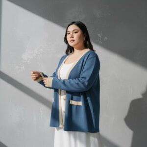 Bigissimo - Jane Sweater Jacket | Atasan Wanita Outer Jacket Sweater Big Size Jumbo