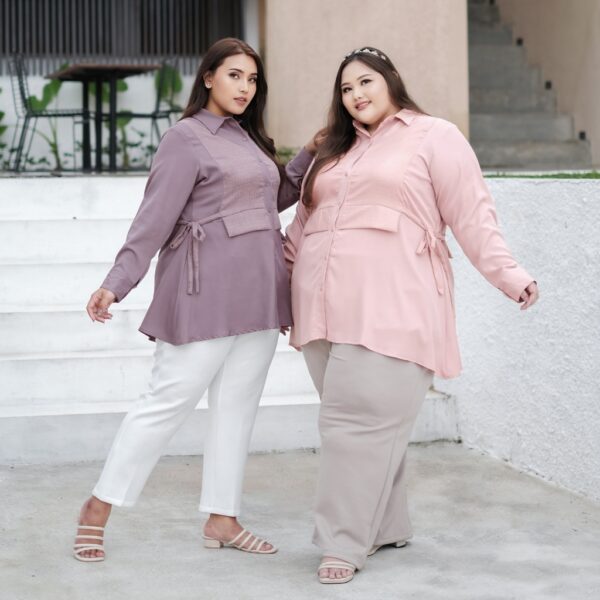 Bigissimo Eid Raya Series - Pauline Blouse | Atasan Wanita Blouse Casual Bigsize Jumbo - Image 2