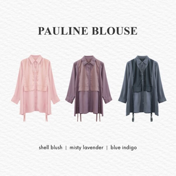 Bigissimo Eid Raya Series - Pauline Blouse | Atasan Wanita Blouse Casual Bigsize Jumbo - Image 5