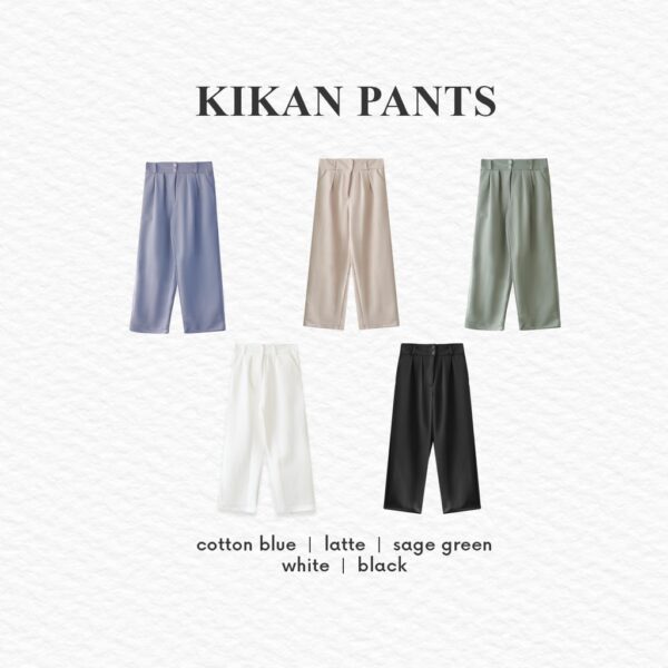 BIGISSIMO - KIIKAAN PANTS | CELANA WANITA FORMAL KERJA KANTOR BAHAN STRETCH BAGGY BIGSIZE JUMBO - Image 4