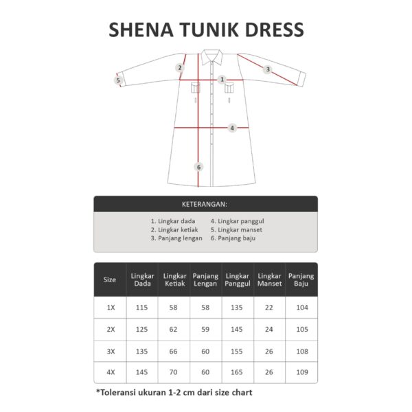 Bigissimo - Shena Tunik Dress | Atasan Wanita Tunik Dress Casual Big Size Jumbo - Image 8