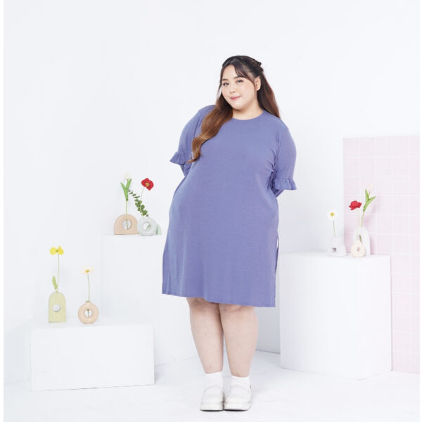 Bigissimo - Meriva Knit Tunik Dress | Atasan Wanita Knit Tunik Dress Kaos Rajut Casual Bigsize Jumbo - Image 2