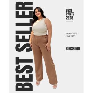 Bigissimo - Luke Pants | Celana Wanita Kerja Kantor Big Size Jumbo Volume 3 - 3