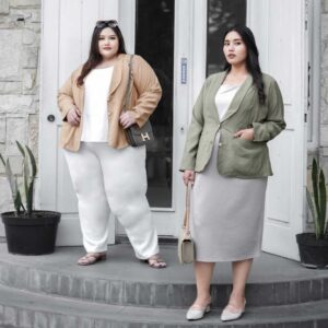 Bigissimo - Cadenza Blazer | Atasan Wanita Blazer Outer Polos Big Size Jumbo