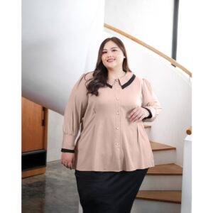 Bigissimo - Aria Top Blouse | Atasan Wanita Top Blouse Korean Look Polos Big Size Jumbo