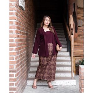 Bigissimo - Kenisah Kebaya Kutubaru | Atasan Wanita Blouse Kebaya Kutubaru Big Size Jumbo LD 130