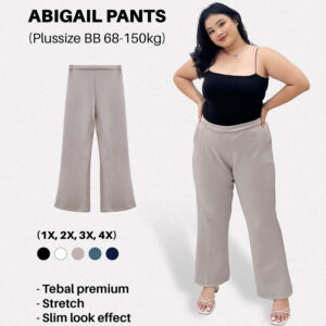 Bigissimo - Abigail Bootcut Pants | Bawahan Celana Wanita Casual Santai Bigsize Jumbo