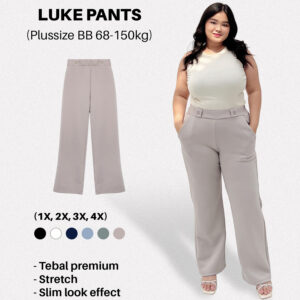 Bigissimo - Luke Pants | Celana Wanita Kerja Kantor Big Size Jumbo Volume 3 - 3