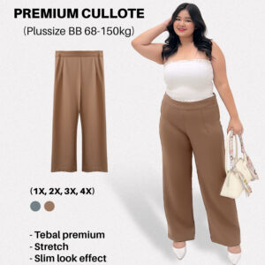 Bigissimo - Premium Cullote | Bawahan Celana Kulot Wanita Big Size Jumbo
