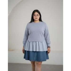 Bigissimo - Glena Blouse | Atasan Wanita Blouse Big Size Jumbo LD 130