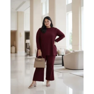 Bigissimo - Sabine One Set | Setelan Wanita Basic Ribknit Big Size Jumbo