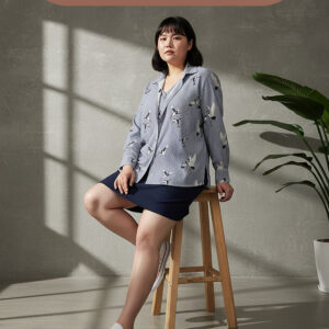 Bigissimo In Cotton - Daphne Blouse | Atasan Wanita Blouse Katun Motif Big Size Jumbo