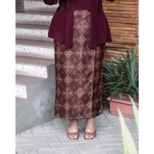 Bigissimo - Abinaya Batik Skirt | Bawahan Wanita Rok instan Big Size Jumbo Wanita