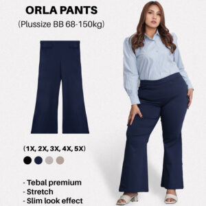Bigissimo - Orla Bootcut Pants | Celana Wanita Bootcut Polos Big Size Jumbo