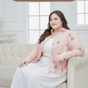 Bigissimo In Cotton - Fiora Shirt | Atasan Wanita Kemeja Shirt Blouse Motif Big Size Jumbo