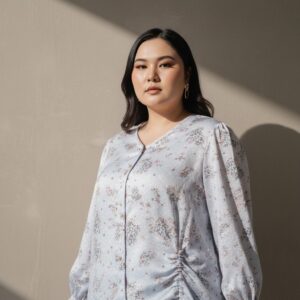 Bigissimo - Nuela Blouse | Atasan Wanita Kemeja Blouse Floral Big Size Jumbo