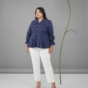 Bigissimo In Cotton - Amelie Blouse | Atasan Wanita Blouse Polos Big Size Jumbo