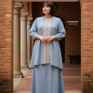 Bigissimo Lebaran Eid Raya Series - Attara Set | Setelan Wanita Baju Kurung Luxury Big Size Jumbo