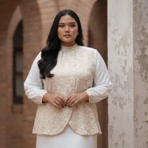 Bigissimo Lebaran Eid Raya Series - Talia Top | Atasan Wanita Blouse Modern Oriental Top Jaggan Big Size Jumbo