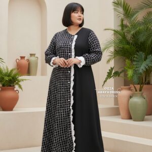Bigissimo Lebaran Eid Raya Series - Gizza Abaya Dress | Atasan Dress Abaya Gamis Big Size Jumbo