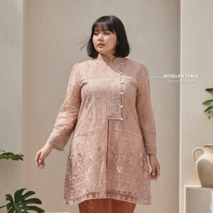 Bigissimo Eid Raya in Cotton - Roselyn Tunik | Atasan Wanita Tunik Tulle Luxury Big Size Jumbo