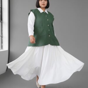 Bigissimo - Glinda Top | Atasan Wanita Top Kemeja Korean Style Polos Blouse Big Size Jumbo