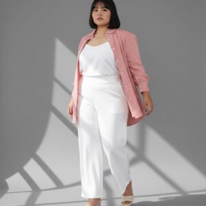 Bigissimo - Elda Basic Shirt | Atasan Wanita Kemeja Polos Formal Casual Big Size Jumbo